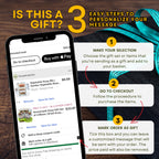 a picture of a cell phone and a bag with the text is this a gift