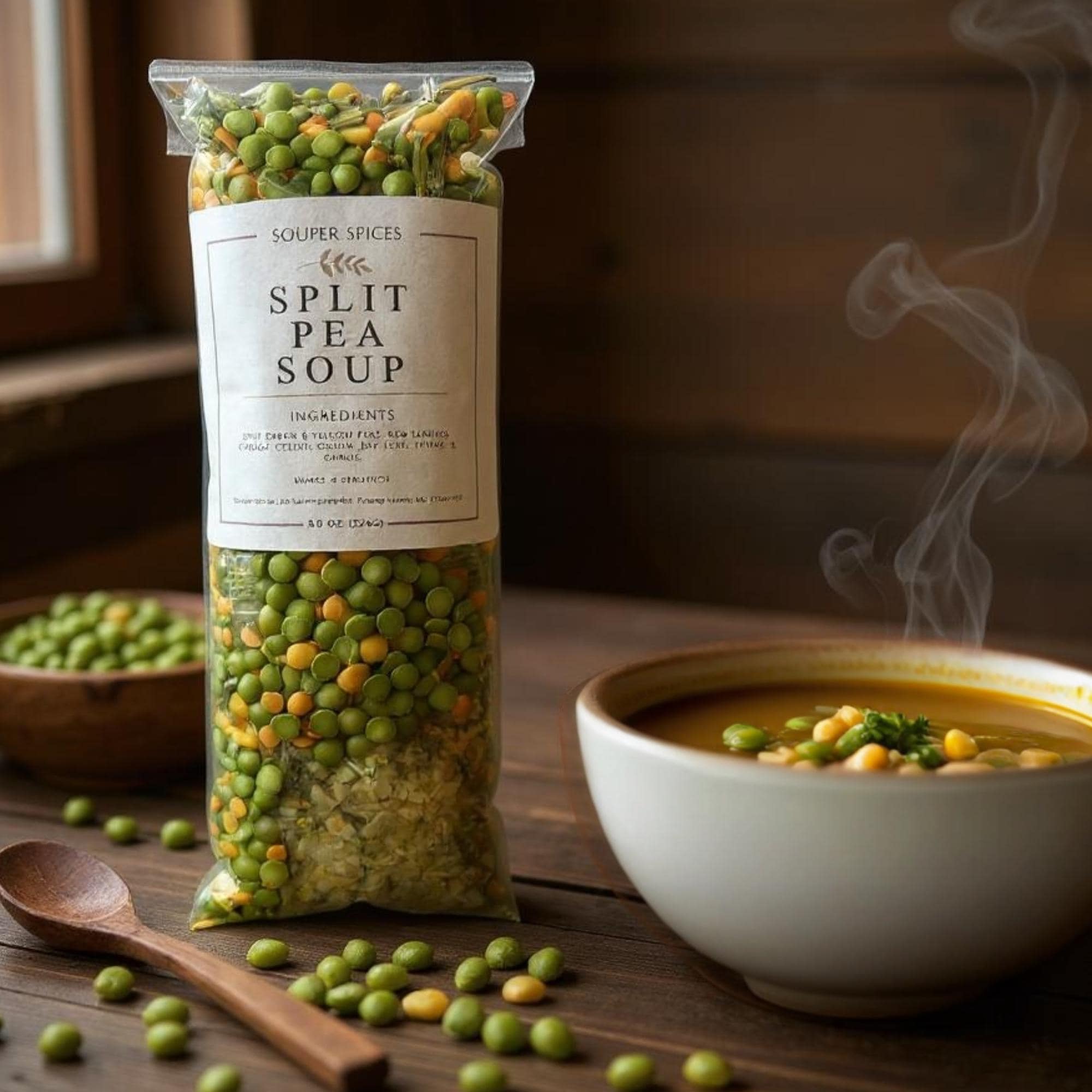 Split Pea Soup Mix, Homemade Comfort Food, Nourishing Vegan Vegetarian, Easy Healthy Dinner, Low Sodium Family Meal, Gift for Busy Families
