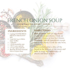 Homemade French Onion Soup Mix, Easy Low Sodium Gluten Free Comfort Food, Healthy Weeknight Dinner, Quick Prep Gift for Soup Lovers, GF