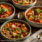 Homemade Minestrone Soup Mix, Healthy Easy Crockpot Stovetop Meal, Comfort Food Low Sodium Vegan Dinner, Great Gift Dry Soup Mix, Crockpot