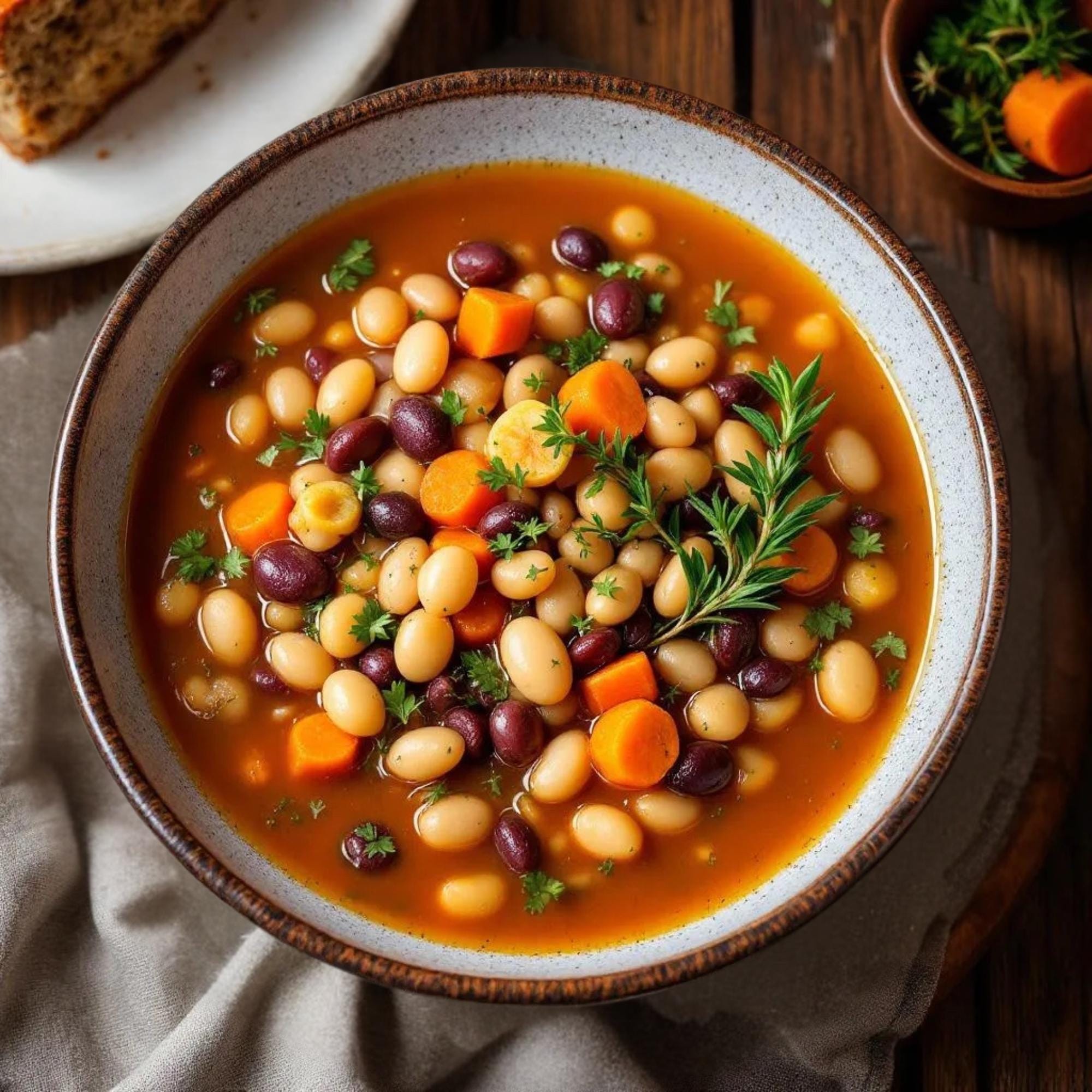 Homemade Pasta Fagioli Soup Mix, Easy Vegan Crockpot Meal, Low Sodium One-Pot Dinner, Comfort Food Gift, Slow Cooker Dinner, Gift for GF