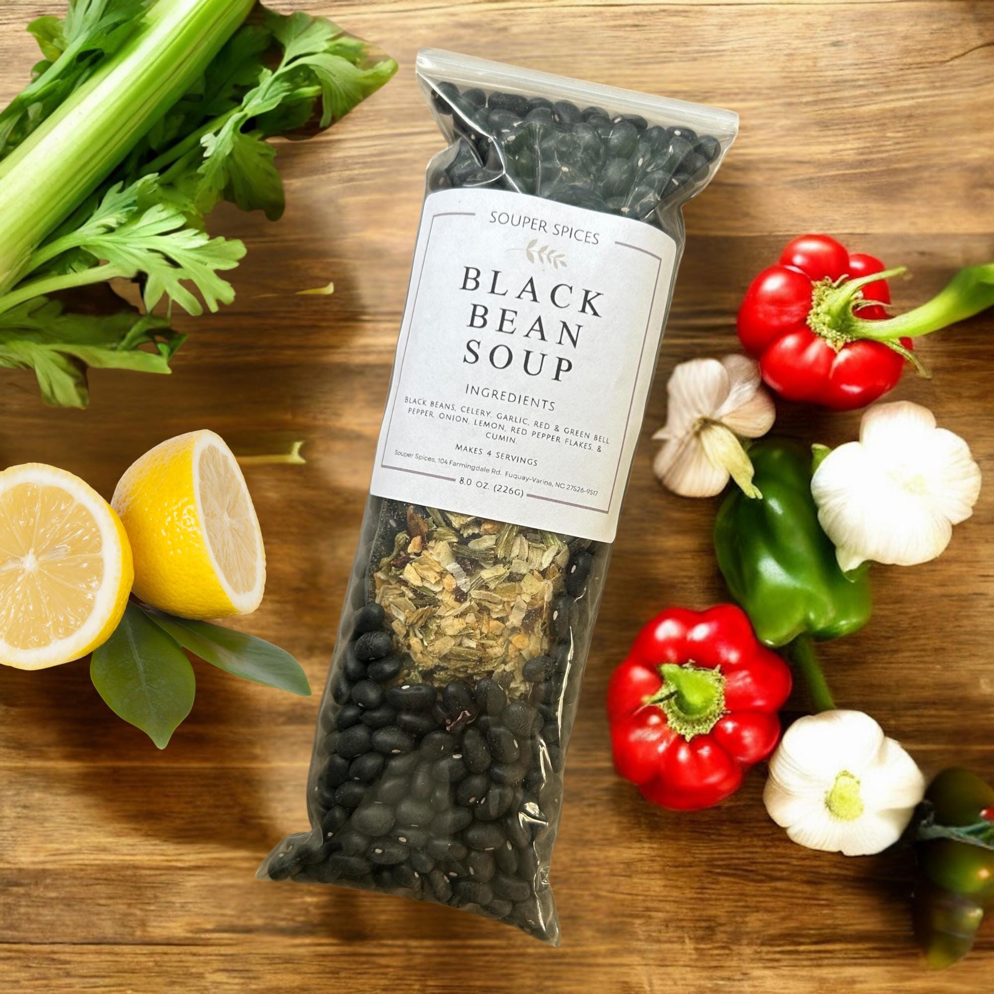 Black Bean Soup Mix, Crockpot One Pot Meal, Gluten Free Vegan Vegetarian, Easy Gourmet Healthy Dinner, Low Sodium Comfort Food, Gift for Her