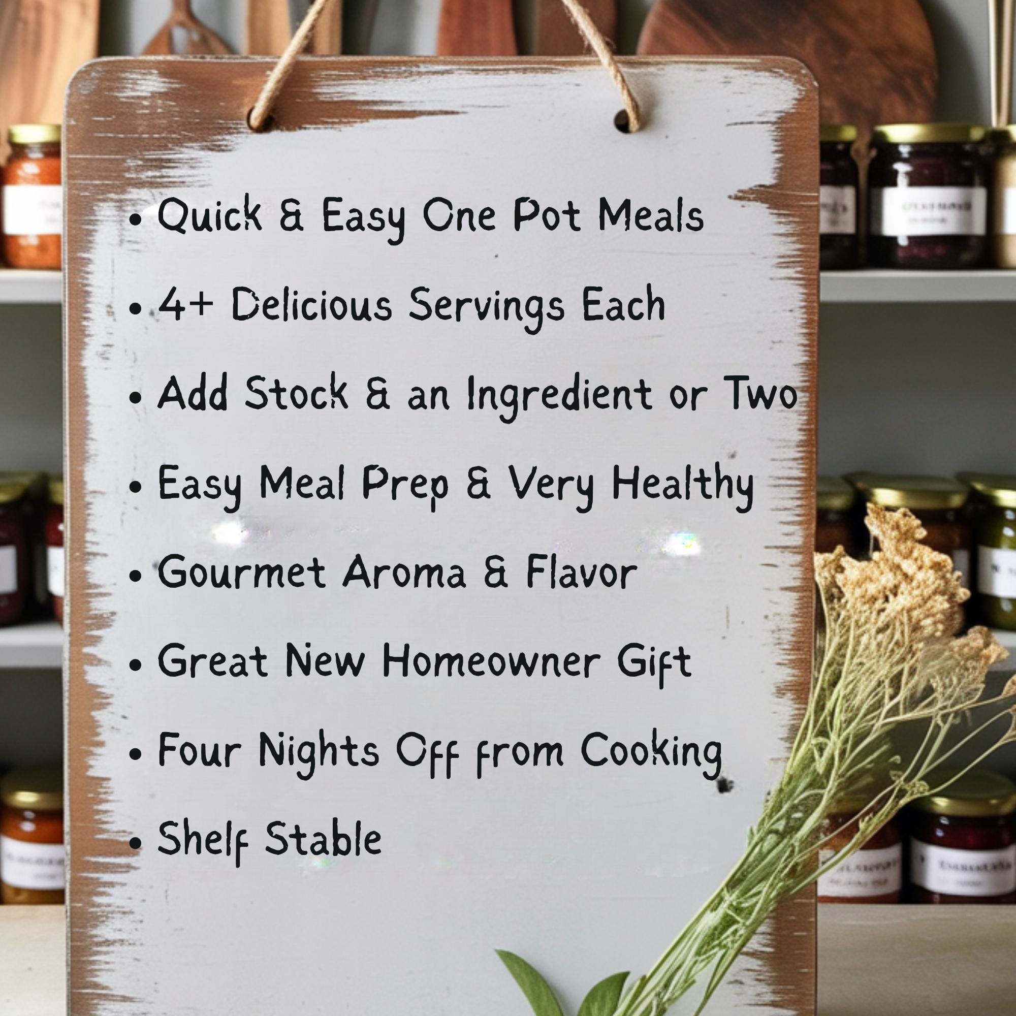 Housewarming Soup Gift Basket of 4 Mixes - 4+ Servings Each | Great Gift for New Homeowners, New Home Party, House Blessing, New House Gift