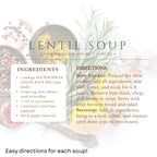 Crockpot Soup Gift Basket - Each Soup Serves 4+, Gourmet Food Gift for Busy Moms, Easy Meal Prep, Thank You, Birthday, Get Well, Slow cooker