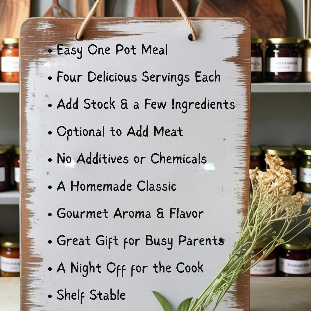 Crockpot Meals Gift Basket - 4+ Servings Each | Easy Soup, Chili, & Beans, Gourmet Food Gift for Busy Families, Fast Meal Prep, Slow cooker