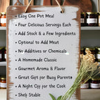 Crockpot Meals Gift Basket - 4+ Servings Each | Easy Soup, Chili, & Beans, Gourmet Food Gift for Busy Families, Fast Meal Prep, Slow cooker