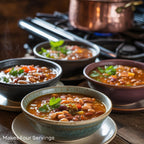 Hearty Dried Beans Soup Mix, Easy Homemade Dinner, Healthy Crockpot Vegan Meal, Quick Prep for Busy Moms, Great Gift, One Pot Meal