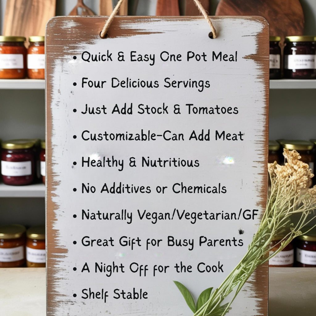 Hearty Dried Beans Soup Mix, Easy Homemade Dinner, Healthy Crockpot Vegan Meal, Quick Prep for Busy Moms, Great Gift, One Pot Meal