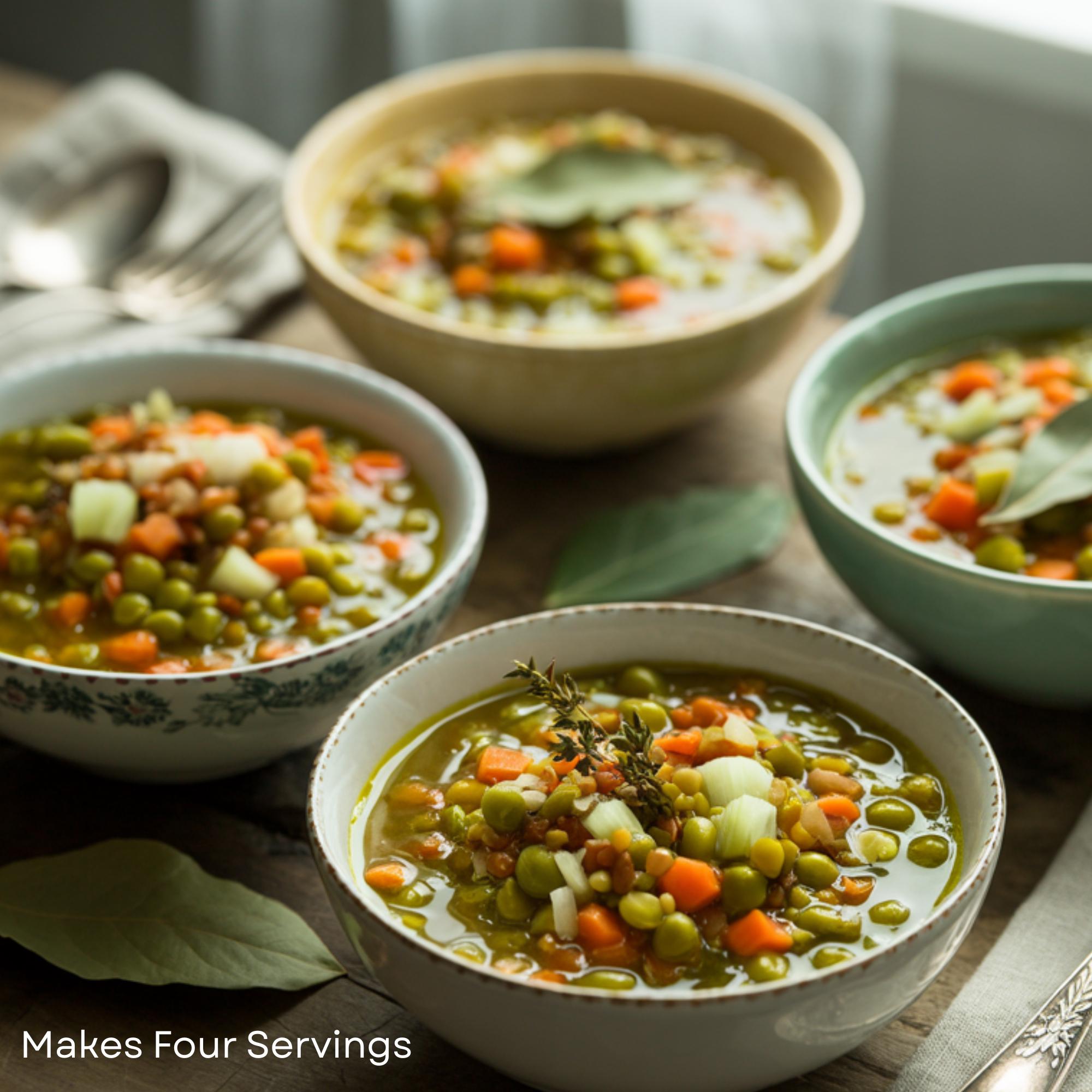 Split Pea Soup Mix, Homemade Comfort Food, Nourishing Vegan Vegetarian, Easy Healthy Dinner, Low Sodium Family Meal, Gift for Busy Families