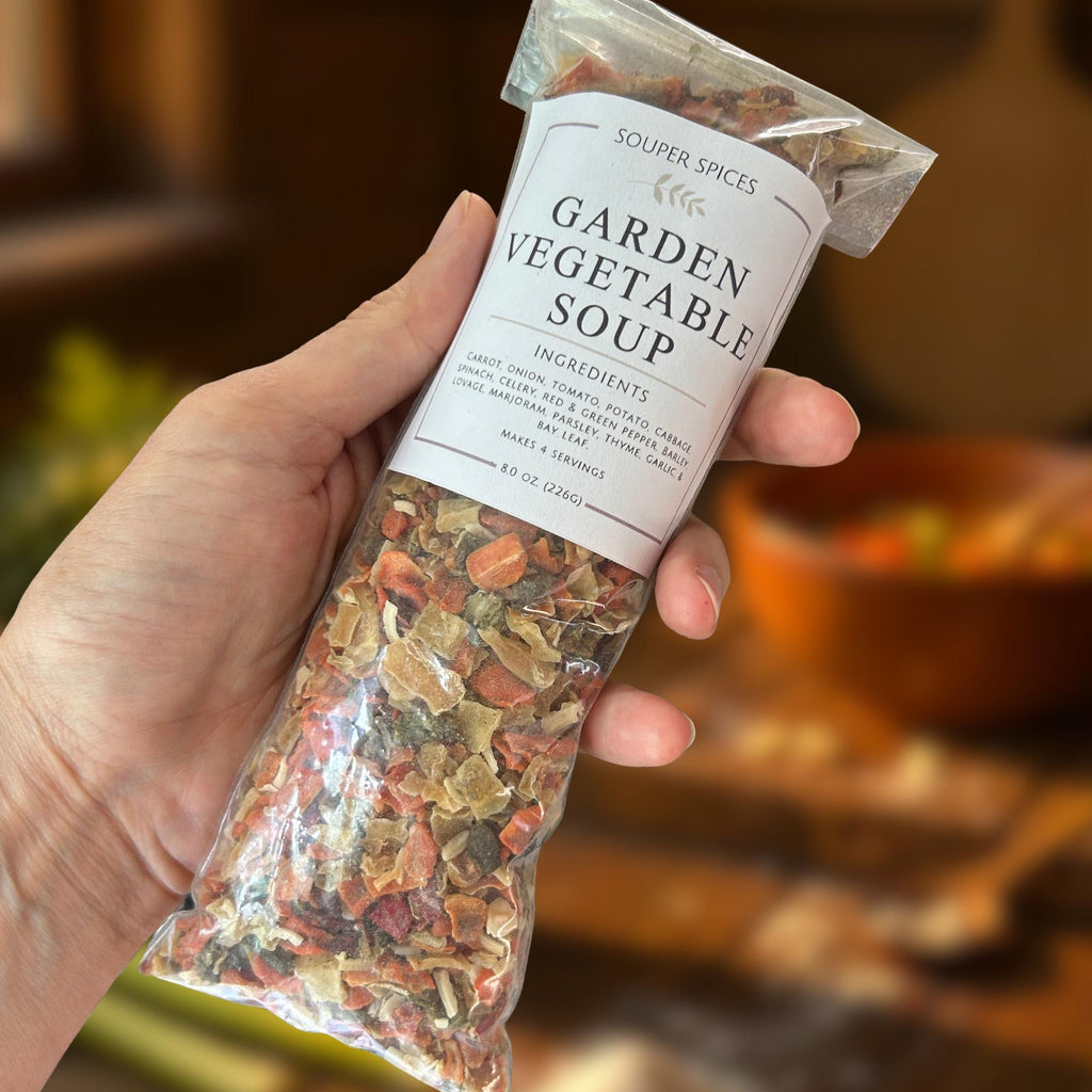 Vegetable Soup Mix, Garden Vegetable Stovetop Slow Cooker, Vegan Vegetarian Easy Meal, Low Sodium One-Pot Comfort Food, Healthy Dinner, Gift