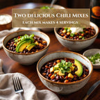 Chili Lovers Gift Set, Spicy Black Bean Chili Mix, Easy Homemade Comfort Food, Low Sodium Healthy Dinner, Crockpot One Pot Meal Gift for Him