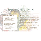 Chili Lovers Gift Set, Spicy Black Bean Chili Mix, Easy Homemade Comfort Food, Low Sodium Healthy Dinner, Crockpot One Pot Meal Gift for Him