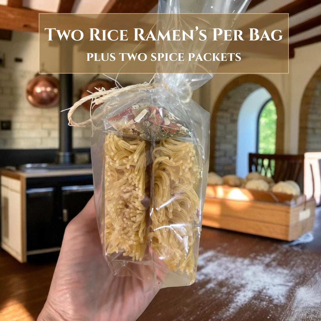 Healthy Gluten-Free Rice Ramen Gift Set, Quick Easy Noodle Meal Kit, All-Natural Gourmet Flavors, Heart Healthy Low Sodium, 8 Servings