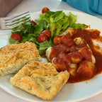 Homemade Italian Dinner Kit Gift Set, Easy Gourmet Gnocchi Pasta Sauce Focaccia & Dressing Mix, Complete Family Meal for Four, Culinary Gift