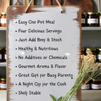 Homemade Beef & Barley Soup Mix, Healthy Family Crockpot Stovetop Meal, All Natural Comforting Easy Dinner, Quick Prep Gourmet Dry Soup Mix