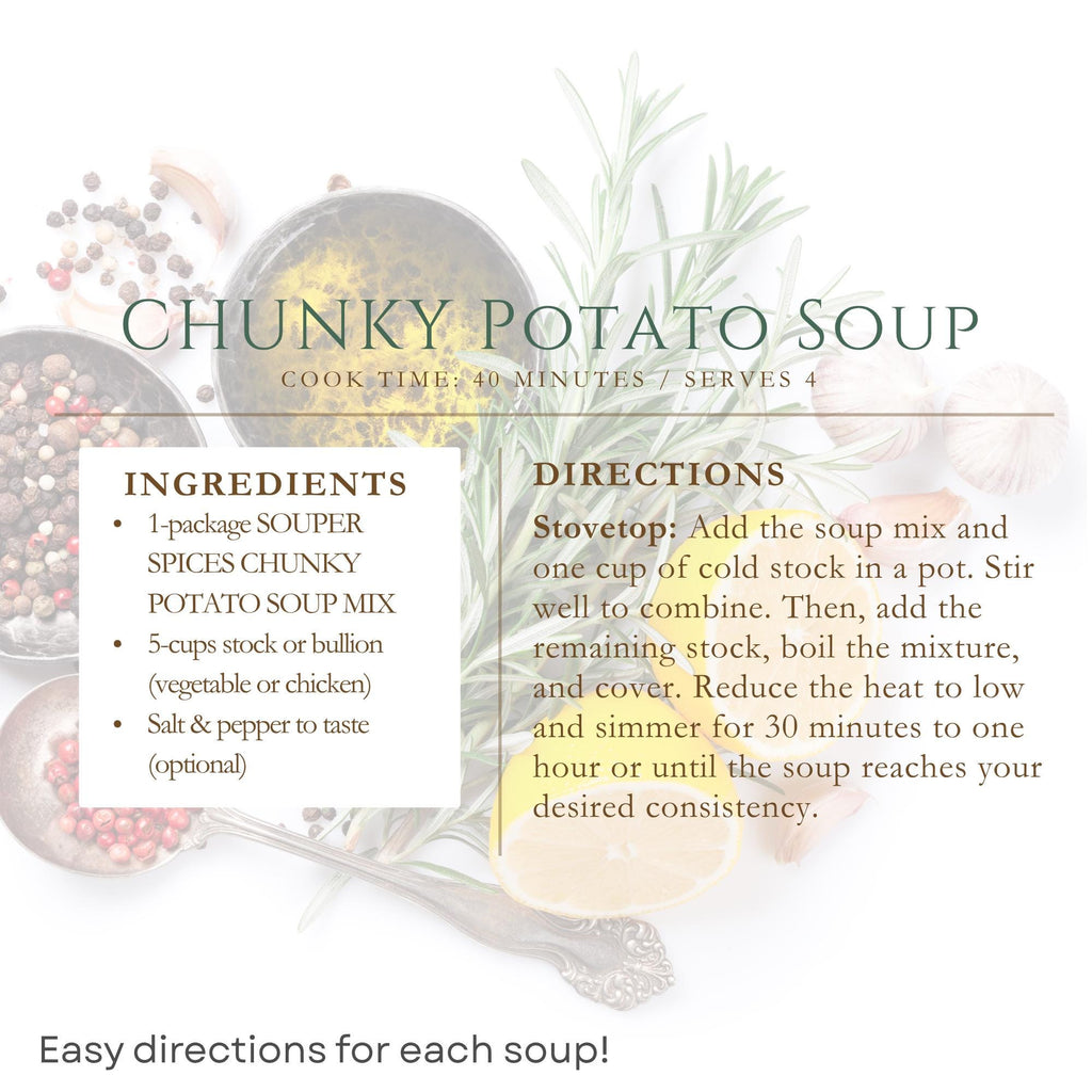 All-Natural Pantry Staple Soup Gift Set (6), Homemade Healthy Easy Meals, Low-Sodium Comfort Food Care Package, Great Gift for Busy Family