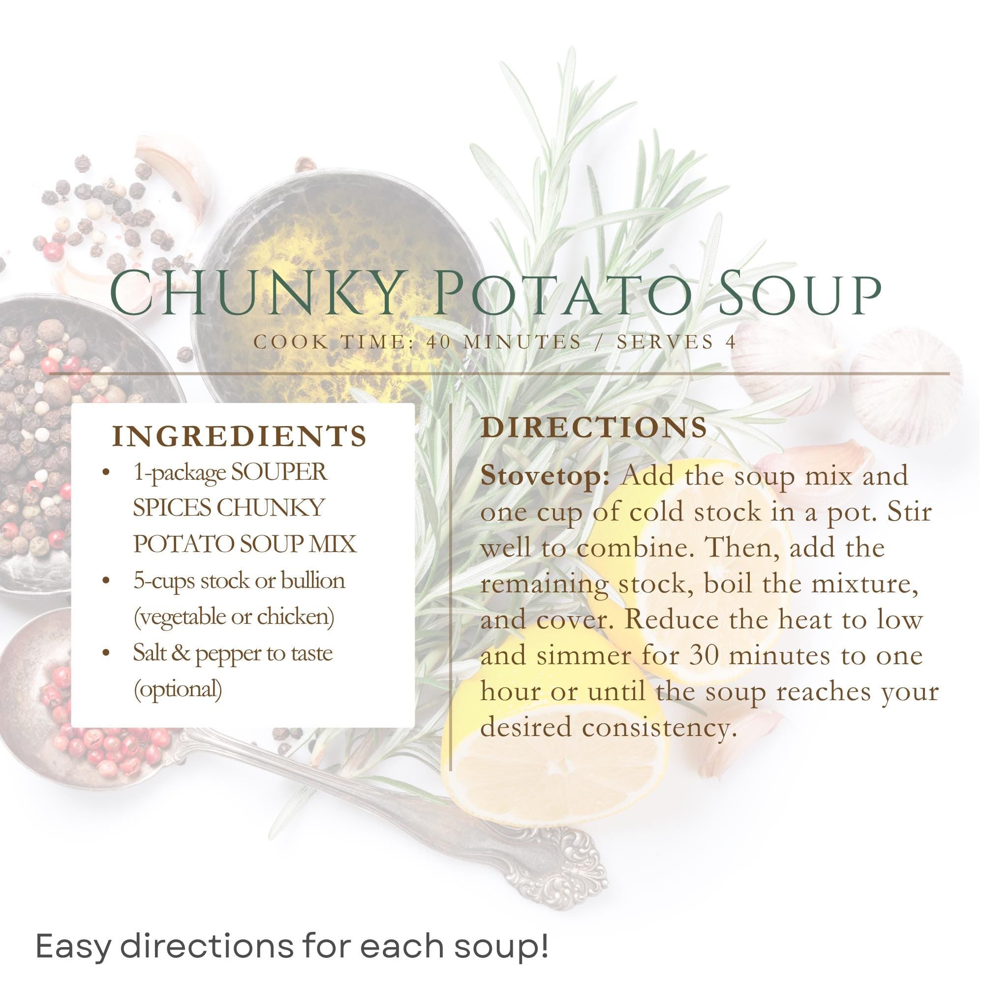 All-Natural Pantry Staple Soup Gift Set (6), Homemade Healthy Easy Meals, Low-Sodium Comfort Food Care Package, Great Gift for Busy Family