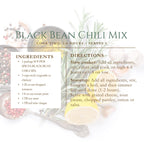 Chili Lovers Gift Set, Spicy Black Bean Chili Mix, Easy Homemade Comfort Food, Low Sodium Healthy Dinner, Crockpot One Pot Meal Gift for Him