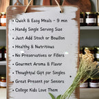 Healthy Quick Easy Pasta Soup Mix, Single Serving Gourmet Gift Box, Meals for Seniors College Students, Singles Nutritious Stocking Stuffers