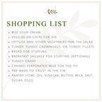 Homemade Easy Thanksgiving Dinner Kit, New Cooks Holiday Meal Kit for Four, Turkey Stuffing Cranberry Mashed Potatoes Italian Dressing Gift