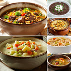 All-Natural Pantry Staple Soup Gift Set (6), Homemade Healthy Easy Meals, Low-Sodium Comfort Food Care Package, Great Gift for Busy Family