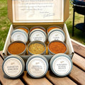 Grill Master Dry Rub Gift Set | 6 Extremely Spicy BBQ Seasonings, Unique Gift for Dad, Men, Brother, Uncle, Gourmet Grilling Pepper Spices