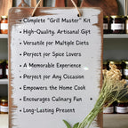 Grill Master Dry Rub Gift Set | 6 Extremely Spicy BBQ Seasonings, Unique Gift for Dad, Men, Brother, Uncle, Gourmet Grilling Pepper Spices