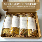 Healthy Quick Easy Pasta Soup Mix, Single Serving Gourmet Gift Box, Meals for Seniors College Students, Singles Nutritious Stocking Stuffers