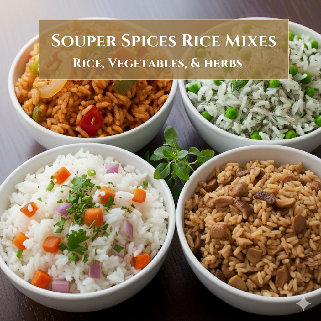 Gourmet Rice & Vegetable Gift Set (4), Healthy Easy Meal Prep Meals, Nutritious Comfort Food for Busy Families, Thinking Of You, Get Well