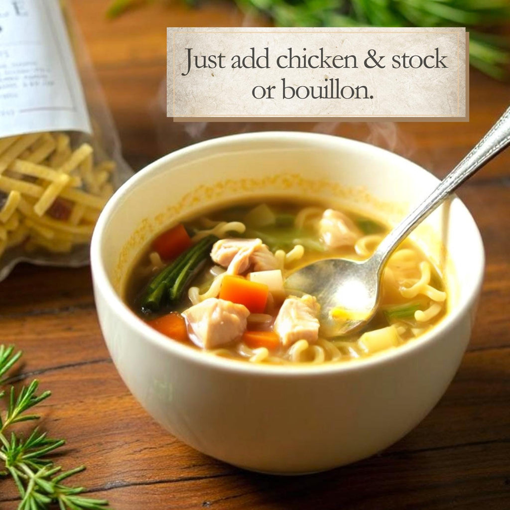 Get Well Soon Gift Box | Homemade Chicken Noodle Soup Mix, Comfort Food Care Package, Thinking of You Gift, Sympathy Food Present for Her