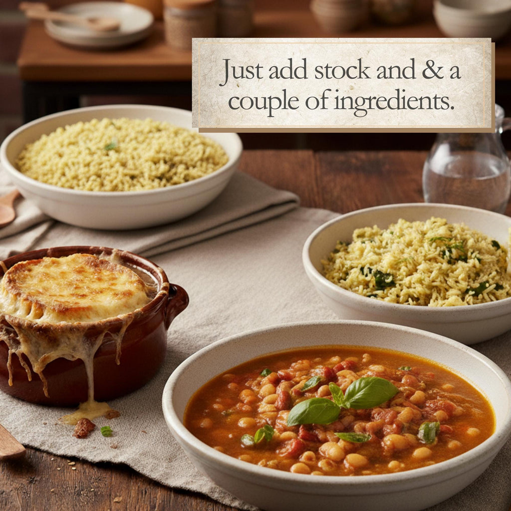 International Food Box | Set of Four Mixes, Gourmet Gift Basket, One-Pot Meal, Beans, Rice, Low Sodium, Crockpot, Easy Dinner
