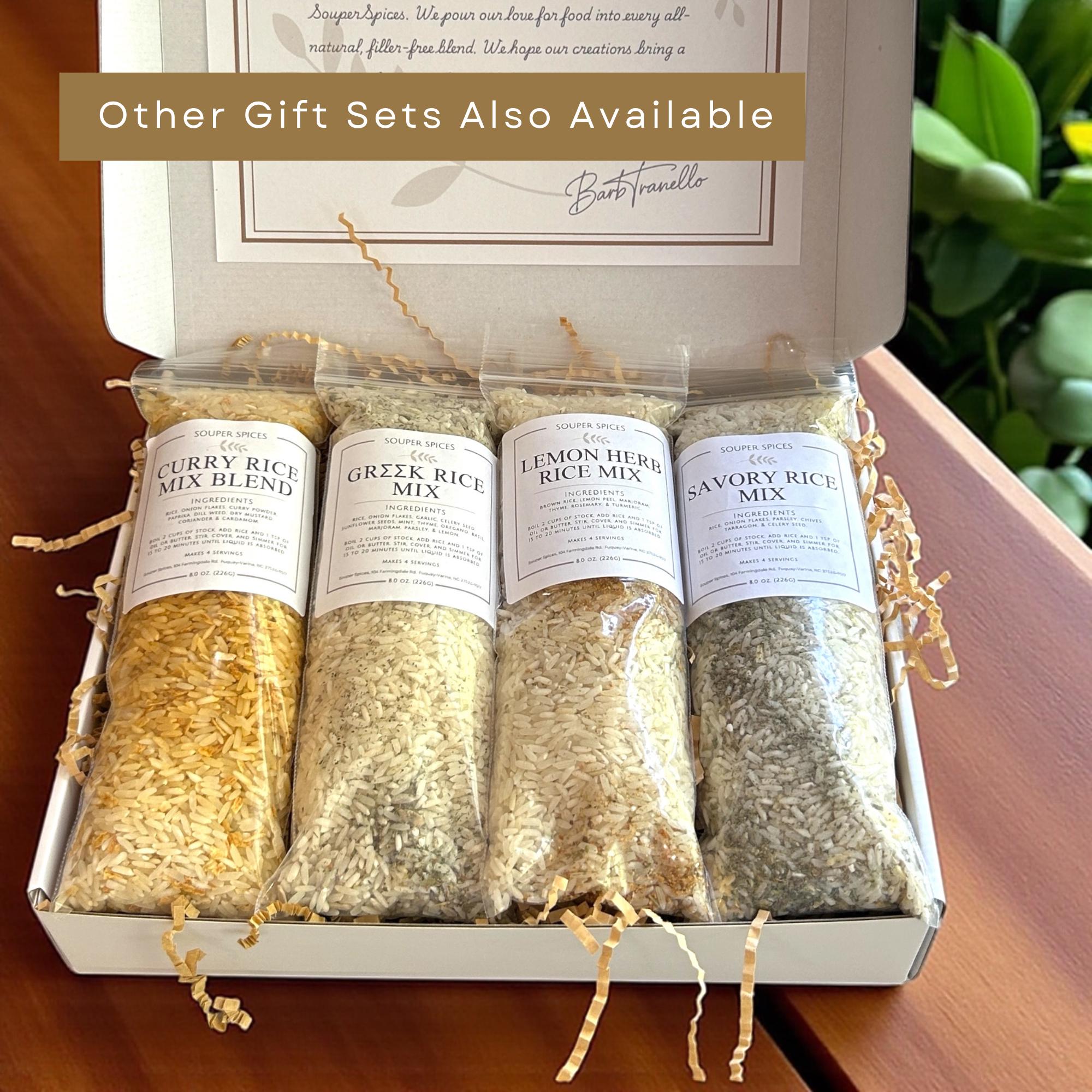 Gourmet Rice & Vegetable Gift Set (4), Healthy Easy Meal Prep Meals, Nutritious Comfort Food for Busy Families, Thinking Of You, Get Well