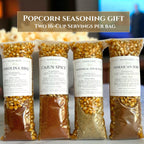 Popcorn & Seasoning Gift, 35+ Flavor Varieties, Unique Christmas Holiday Present, Movie Night Foodie Gift, Stocking Stuffer for Families