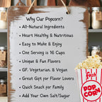 Family Popcorn Gift Set | 12 Unique Flavors for Movie Night, Perfect Foodie Present, Christmas Gift for Families, Stocking Stuffers Present