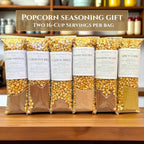Hot & Spicy Popcorn Gift Set, Microwavable Popcorn Maker, 6 Gourmet Seasoning Blends, Unique Foodie Present, Christmas Birthday Teen Gift