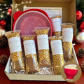 Hot & Spicy Popcorn Gift Set, Microwavable Popcorn Maker, 6 Gourmet Seasoning Blends, Unique Foodie Present, Christmas Birthday Teen Gift