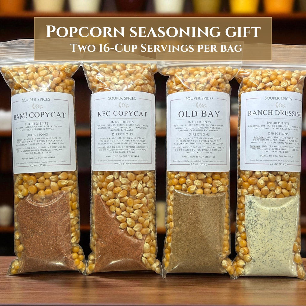 Gourmet Popcorn Bundle, Unique KFC Old Bay Flavors, Specialty Seasoning Set, Fun GF Snack Box, Movie Night Treats, Birthday Christmas Gift