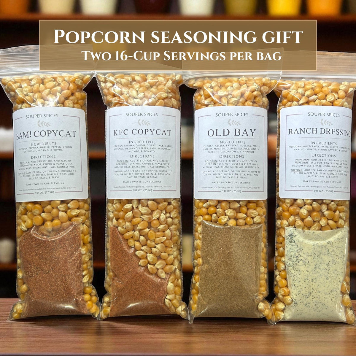 Gourmet Popcorn Bundle, Unique KFC Old Bay Flavors, Specialty Seasoning Set, Fun GF Snack Box, Movie Night Treats, Birthday Christmas Gift