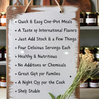 International Food Box | Set of Four Mixes, Gourmet Gift Basket, One-Pot Meal, Beans, Rice, Low Sodium, Crockpot, Easy Dinner