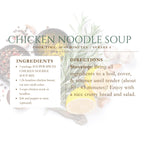 Homemade Soup & Salad Gift Box, 4 Mixes, Chicken Noodle, Garden Vegetable Soup, Easy Meal Prep Kit, Italian Ranch Dressing Comfort Food Gift