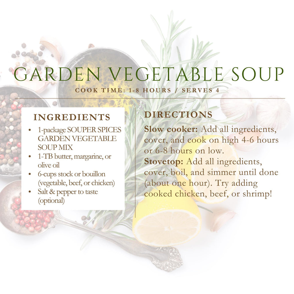 Homemade Soup & Salad Gift Box, 4 Mixes, Chicken Noodle, Garden Vegetable Soup, Easy Meal Prep Kit, Italian Ranch Dressing Comfort Food Gift