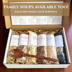 Easy Pasta Soup Mix - 8 Single Serving Healthy Quick Meals for Kids, Teens & College Students, Gift Box For Single People, Stocking Stuffers