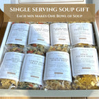 Easy Pasta Soup Mix - 8 Single Serving Healthy Quick Meals for Kids, Teens & College Students, Gift Box For Single People, Stocking Stuffers