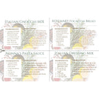 Homemade Italian Dinner Kit Gift Set, Easy Gourmet Gnocchi Pasta Sauce Focaccia & Dressing Mix, Complete Family Meal for Four, Culinary Gift