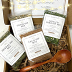 Healthy All-Natural Dip Mixes Gift Box, Dips for Familes, College Students, Singles All-Natural Nutritious Stocking Stuffers