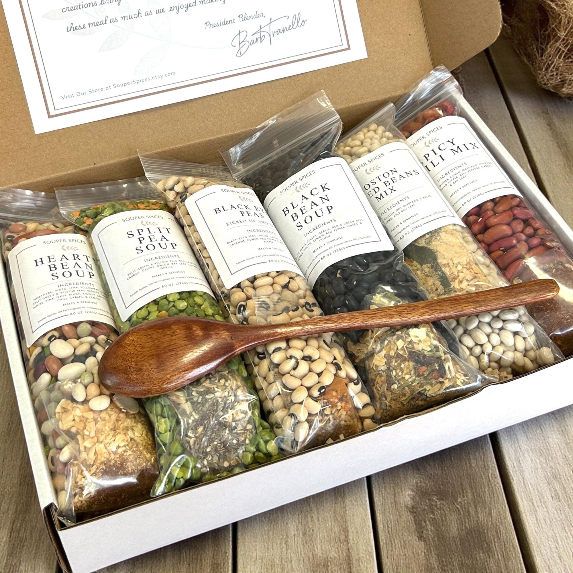 All-Natural Pantry Staple Crockpot Gift Set (6), Homemade Healthy Easy Meals, Low-Sodium Comfort Food Care Package, Gift for Busy Family