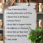 Homemade Taco Tuesday Dinner Kit, Mexican Meal Gift Set, Spanish Rice Mix, Refried Beans, Taco Seasoning, Salsa, Culinary Gift