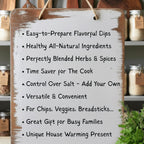 Healthy All-Natural Dip Mixes Gift Box, Dips for Familes, College Students, Singles All-Natural Nutritious Stocking Stuffers