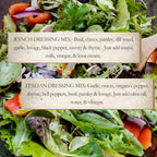 Salad Lovers Gift Box | Homemade Italian & Ranch Dressing Mix Kit, Gourmet Foodie Gift, Healthy Food Care Package for Her Christmas Present