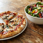 Date Night Experience Pizza & Salad Meal Kit for 2, Homemade Pizza Sauce Dough Mix Gourmet Food Gift, Italian Dressing Pizza Making Kit